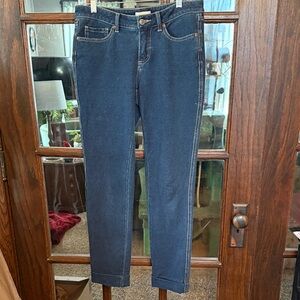 Coldwater Creek Women's Straight Leg Jeans - Dark Blue